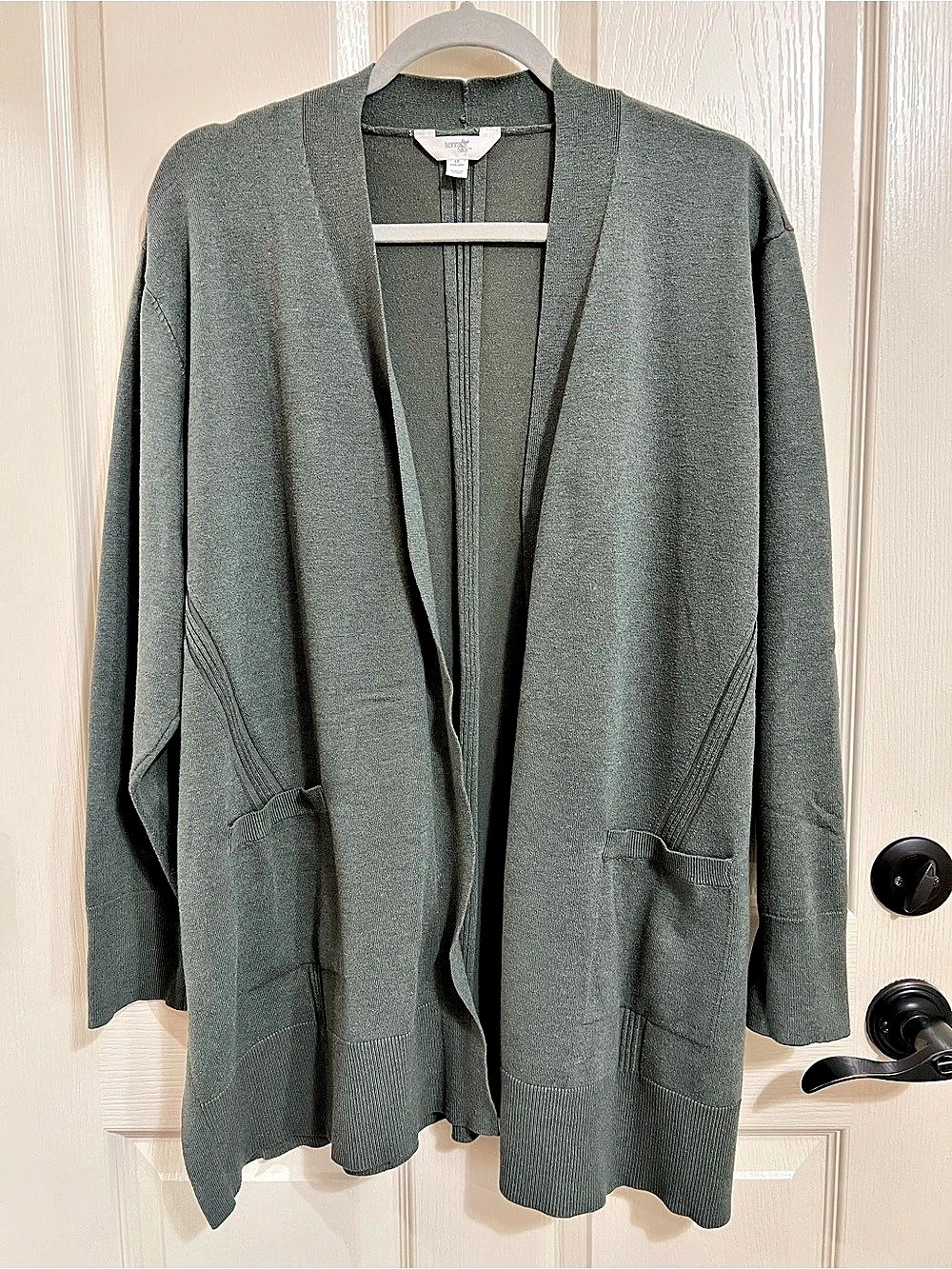 Terra & Sky  Core Open Front Cardigan